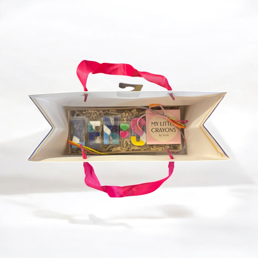 Gift Bag for Personalised crayon