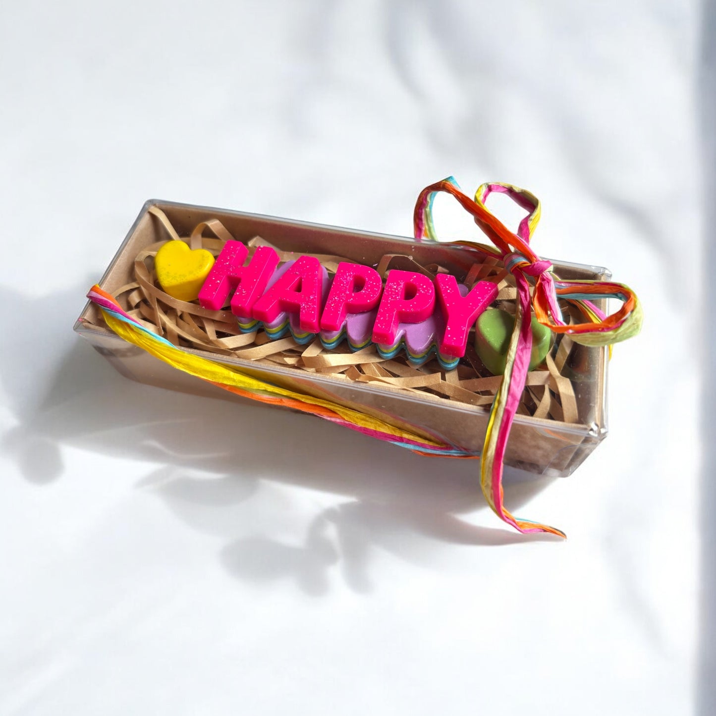 LOVE • HAPPY Plate Crayon with Keychain