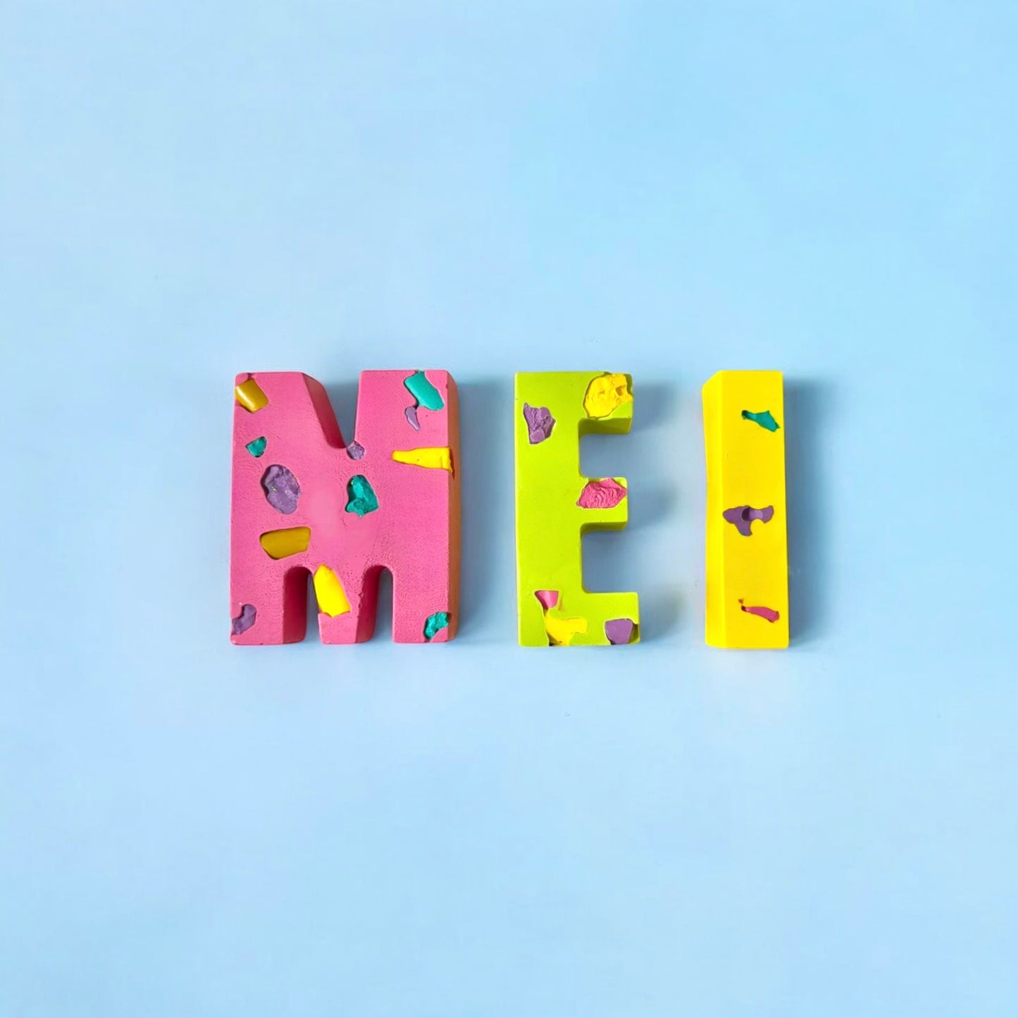 Personalised Crayons- colour chips -