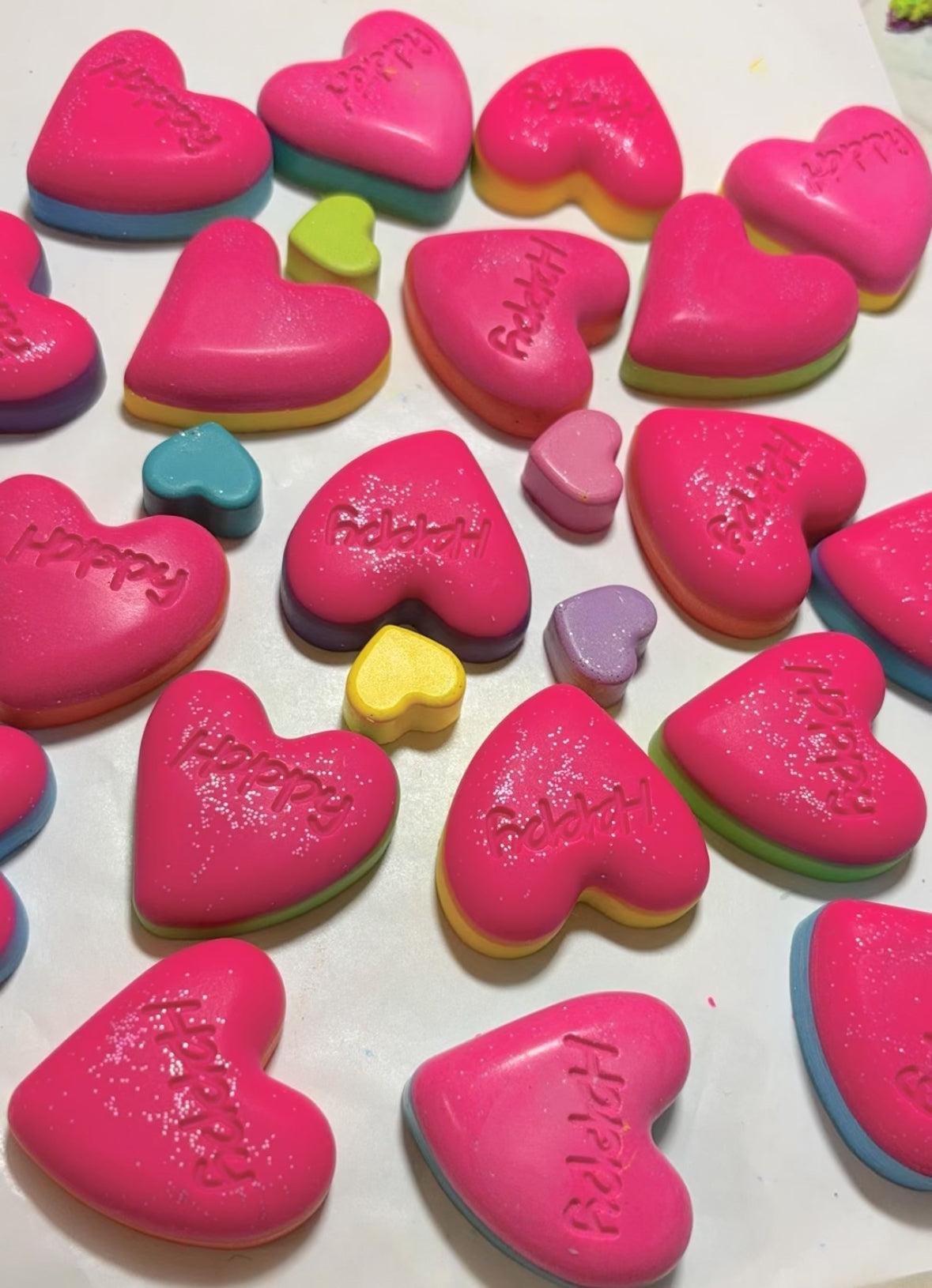 🩵💛💚Happy Hearts Crayon🩷🧡💜