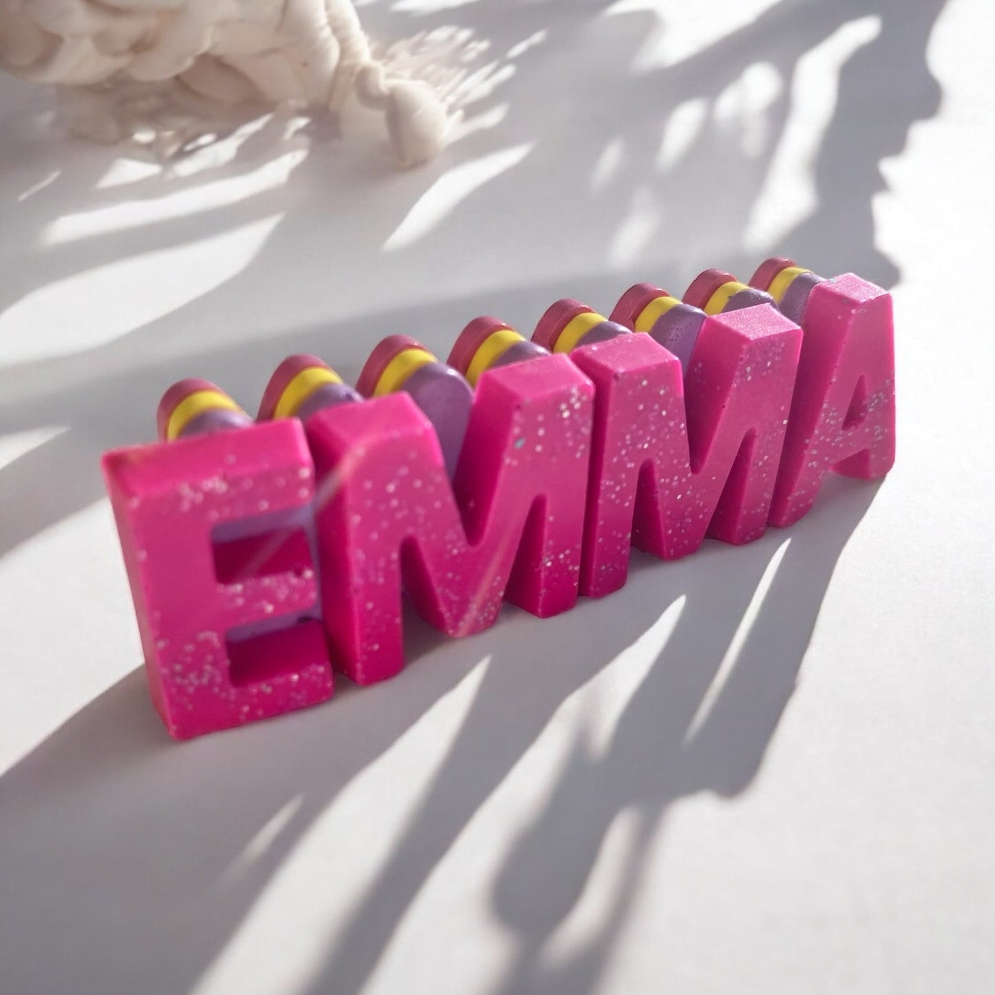 Name Plate Crayon with Keychain