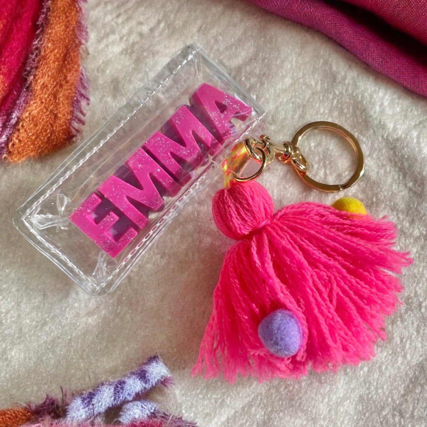 Name Plate Crayon with Keychain