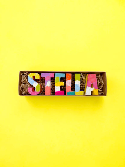 Custom Name Crayon Set
- marble -