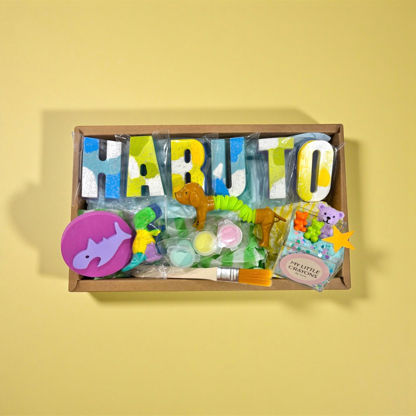 The Ultimate Sensory Art Box ~Custom Name Crayon Set~