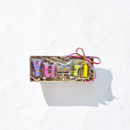 Personalised Crayons- colour chips -