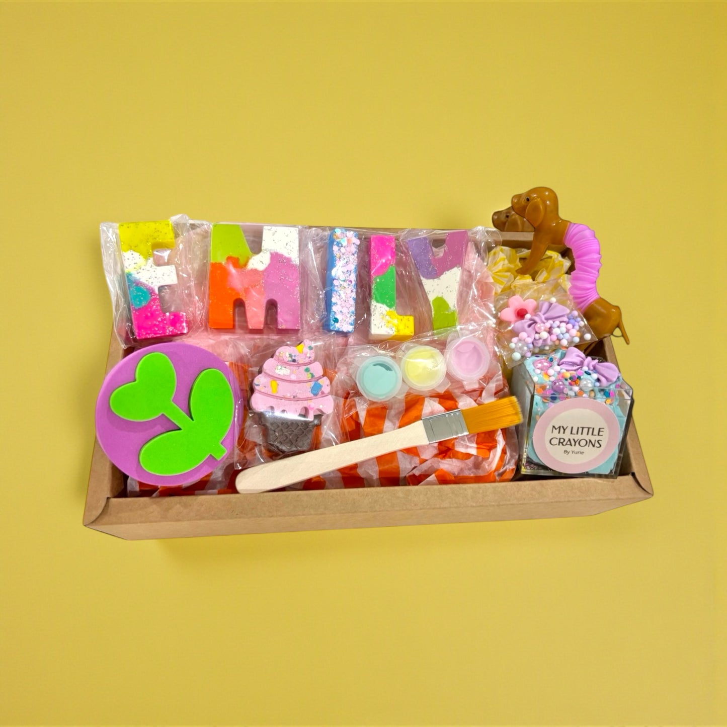 The Ultimate Sensory Art Box ~Custom Name Crayon Set~