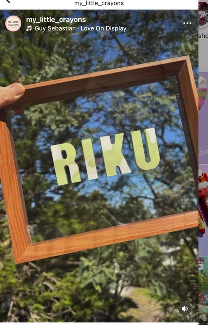 Frame for Custom Name Crayon Set 🖼️